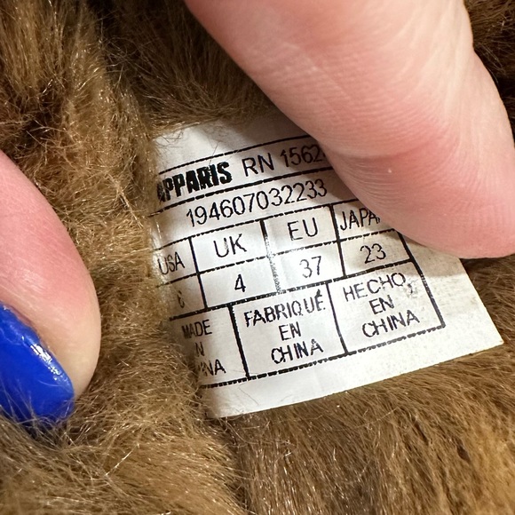 Apparis Biba Faux Fur Slippers - Picture 11 of 11